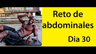 ABDOMINALES EN 30 DIAS ( RETO DIA 30)