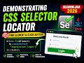 55. Demonstrating CSS Selector Locator (Selenium Java 2026)