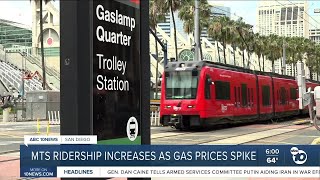High gas prices push San Diego commuters toward public transit options