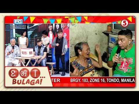 Eat Bulaga 85 years old mula sa Tondo, Manila ang na-'Sugod Bahay, Mga Kapatid'!