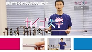 杖(04) 「こうすれば簡単！伸縮杖の長さの調整方法」　【1分介護用品動画】