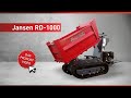 Raupendumper Jansen RD-1000, Kettendumper, Motordumper, 3 Seiten-Kipper