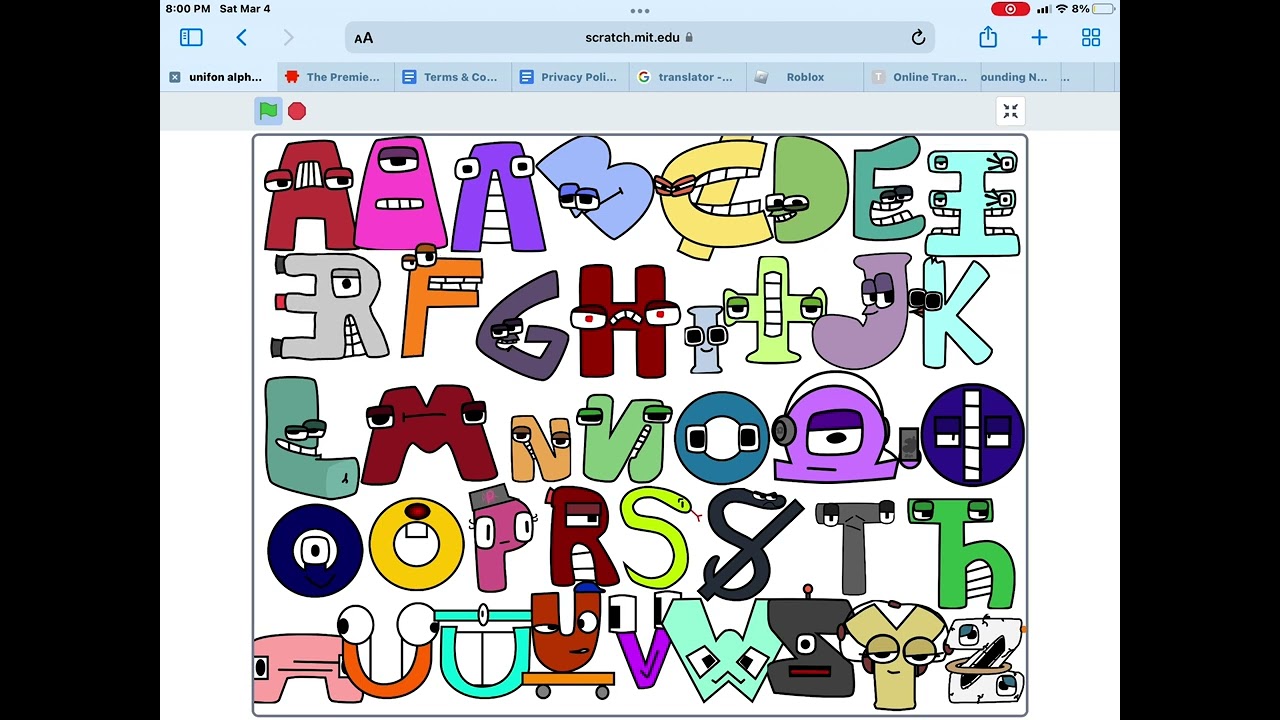 Unifon Alphabet Lore On Scratch! (link In The Description) - YouTube