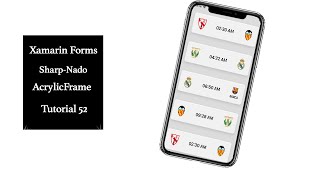 Xamarin Forms Material Frame Acrylic and Shadow Design in Xamarin forms Tutorial 52
