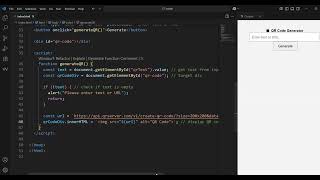 Build a QR Code Generator using HTML & JavaScript | No Framework Needed