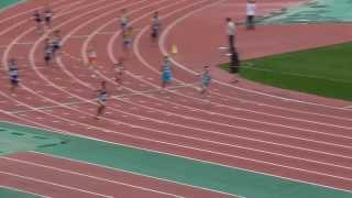 20131102 広島市中学陸上新人戦 男子4x100mリレー予選