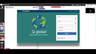 Using Pearson's Q Global in Blink Session