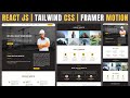Build a Modern, Responsive CONSTRUCTION WEBSITE with REACT JS, TAILWIND CSS & FRAMER MOTION 🔥🔥