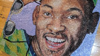 FRESH PRINCE (Will Smith) Glitter Art Reveal by TRILLI