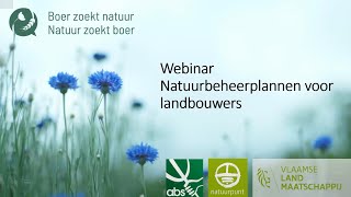 Webinar natuurbeheerplannen voor landbouwers