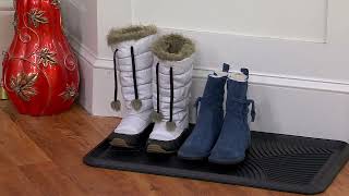 Cella Entryway Rubber Boot Tray on QVC