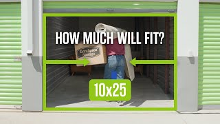 What Fits in a 10x25 Storage Unit?