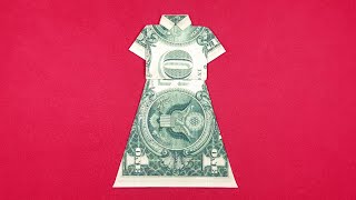 Dollar Origami Dress | Money Origami