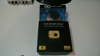 GOCLEVER  DVR SPORT GOLD UNBOXING ENGLISH