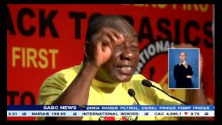 Cyril Ramaphosa addressed the NUM national congress