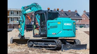 Primeur: Kobelco SK85MSR-7 rupsgraafmachine voor Kennis Grondwerken