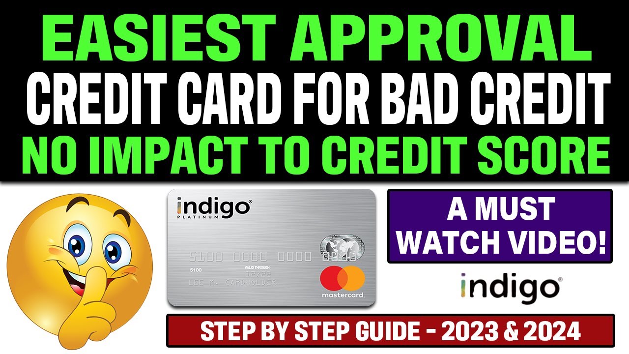 EASIEST CREDIT CARD TO GET WITH BAD CREDIT IN 2023 & 2024 | No Impact ...