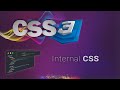 CSS for beginners 11: Internal CSS
