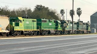 Rio Valley Switching Co. GP38-2 RVSC#5579 switching at Donna,Texas [12.28.24]