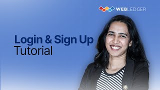 Login & Sign Up in WebLedger Office | Getting Started Guide