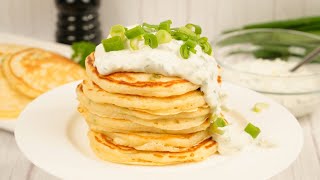 Sour Cream and Onion Pancakes (Herzhafte Pancakes)