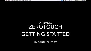 DynamoBIM C# ZeroTouch Getting Started