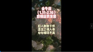 金牛座（1.31-2.16）感情运势发展，旧人耿耿于怀，思念之情入骨，心心相印不离。#星座 #爱情 #前任 #复合