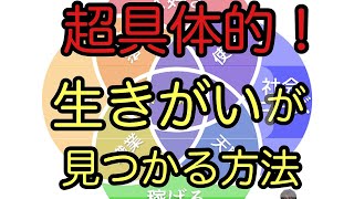 生きる意味(生き甲斐)を見つける！超具体的な方法 (well-being)