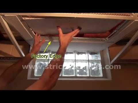 How To Install A Suspended Or Drop Ceiling Basement