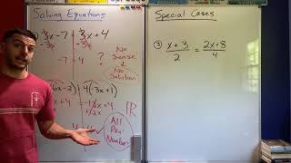 Alg 1 Unit 1 - Solving Special Case Equations