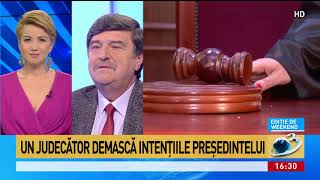 Fostul judecătorul Toni Greblă, despre intenţiile preşedintelui Iohannis