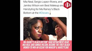 Mia Neal and Jamika Wilson become first Black women to win an #Oscar for makeup and hairstyling!