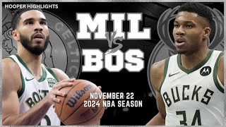 Milwaukee Bucks vs Boston Celtics  Game Highlights | Nov 22 | 2024 NBA Season