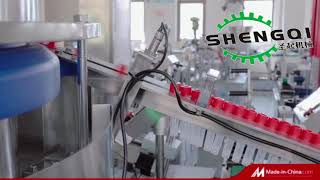 一次性病毒采样管高速理料贴标机 采集管自动贴标Disposable virus sampling tube high speed sorting and labeling machine