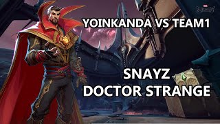 snayz Doctor Strange (Symbiotic Surface) | Yoinkanda Vs Team 1 Marvel Rivals POV