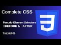 CSS Pseudo Element Selectors Explained | ::before ::after Full Guide