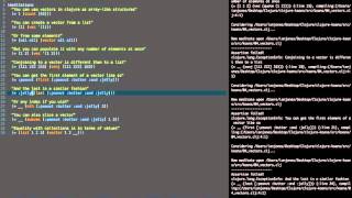 Clojure Koans: Vectors
