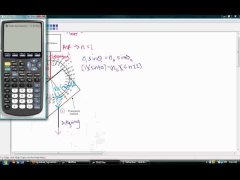 Finding the Index of Refraction for Unknown Material.avi Finding the Index of Refraction for Unknown Material.avi
