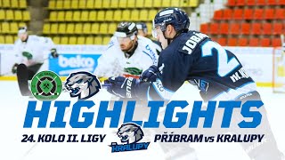 24. kolo HC Baník Příbram vs HK Kralupy | 2. liga 2024/25 Highlights