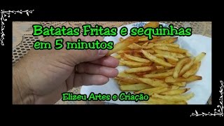 Batatas Fritas Crocantes na panela de Pressão em 3 minutos