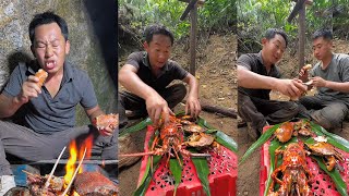 【Outdoor Mingze】變質的八爪魚都發臭了，把它抓緊處理一下#food #outdoor #户外 #绝地求生 #荒岛求生 #cooking