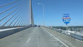 crossing the Toledo Skyway Bridge