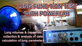 Spirometry (Lungs Function Test) with PowerLab