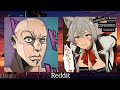 Anime vs Reddit |Rock Reaction Meme|