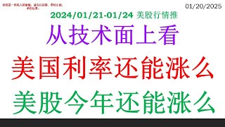 从技术面上看,  美国利率还能涨么,  美股今年还能涨么