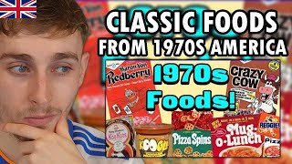 Brit Reacting to Classic Foods In 1970s America!