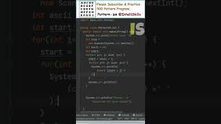 Java Pattern-59 | 500 Java Pattern Programs #shorts #java #coding