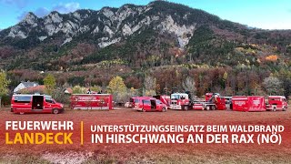 2021 Unterstützungseinsatz beim Waldbrand in Hirschwang an der Rax (NÖ)