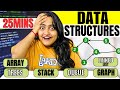 😳Master DATA STRUCTUREs in Jus 25Mins EASILY(Beginners with CODE)🔴