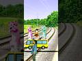 Cat Rimjhim dance on yellow school bus stop the high -speed train#shortsfeed#viralvideo